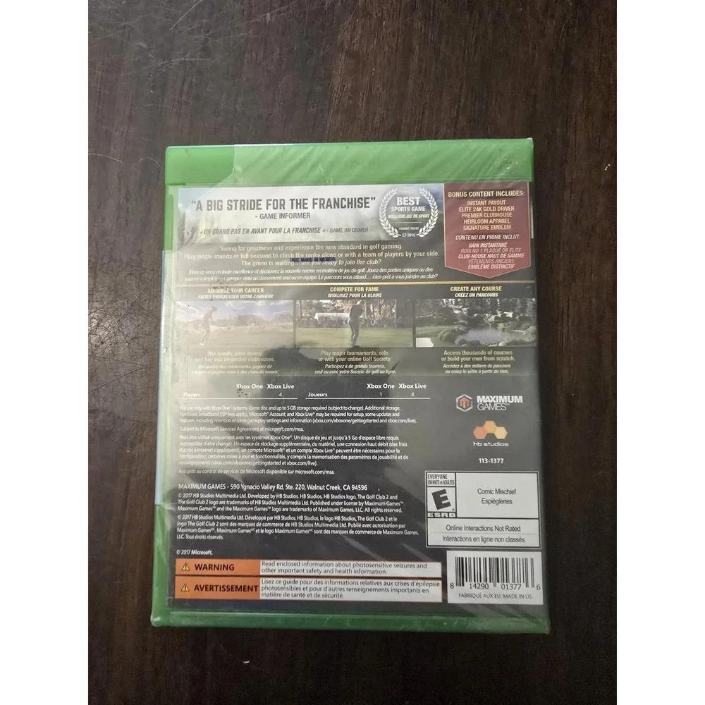 The Golf Club 2 - Day One Edition -‎ XBox One BRAND NEW